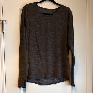 lululemon athletica Long-Sleeve Crewneck Top - Heather Charcoal